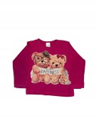 koszulka dla dziewczynki z długim rękawem, t- shirt, nadruk, r. 104- 4 lata