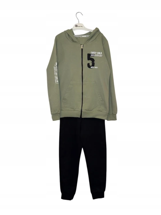 komplet dla chłopca, dziecięcy, spodnie, bluza, dres, r. 116- 6/ 7/lat