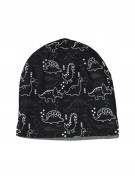 Czapka dziecięca wiosna/jesień z motywem dinozaurów