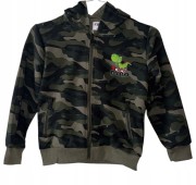 komplet dla chłopca, dziecięcy, spodnie, bluza, moro 98/104- 3/4 lata