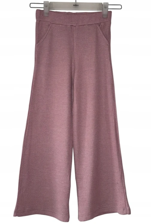 komplet dres dla dziewczynki, szerokie spodnie, bluzka, 122 cm- 6/7 lat