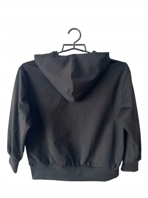 bluza rozpinana czarna rozmiar 158/164- 14 lat