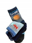 5 x skarpetki dziecięce dla chłopca chłopięce bawełniane 30- 32 wzór Game