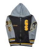 dres chłopięcy komplet dresowy 3 elementy 98/104 -4 lata GS cz.- żółty