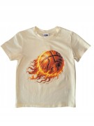 koszulka bawełniana dla chłopca chłopięca nadruk T- shirt 98/104- 3/4 lata