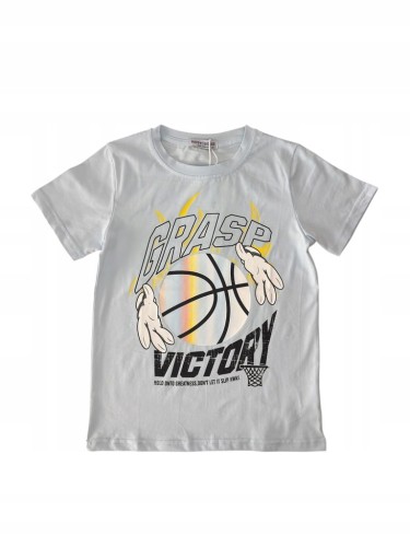 koszulka bawełniana dla chłopca chłopięca T- shirt 128- 8 lat