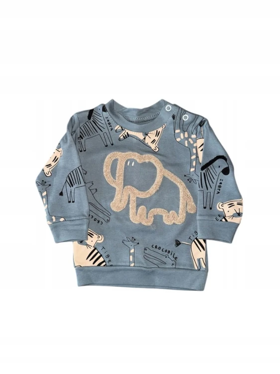 komplet niemowlęcy bluza spodnie , bawełna, r. 80- 12 miesięcy