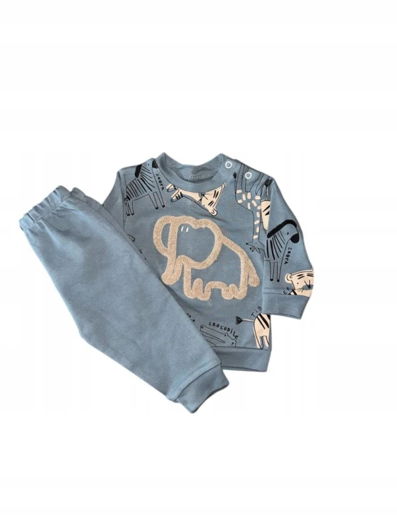 komplet niemowlęcy bluza spodnie , bawełna, r. 86- 18 miesięcy