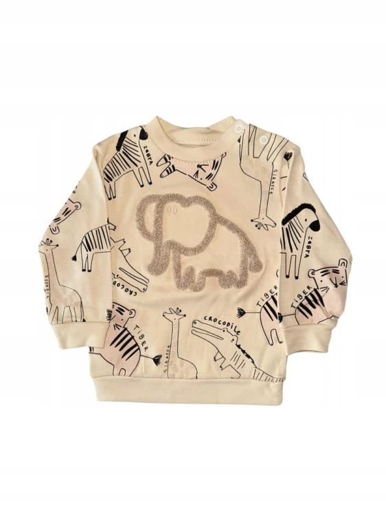 komplet niemowlęcy bluza spodnie , bawełna, r. 86- 18 miesięcy