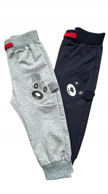 spodnie dresowe dziecięce dla chłopca chłopięce 80/86- 1 rok Miś