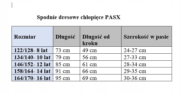 spodnie dresowe chłopięce dla chłopca dziecięce 122/128- 8 lat 21205A