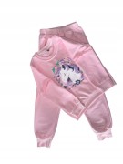 dres dla dziewczynki Jednorożec bawełna różowy bluza spodnie r. 116- 6 lat