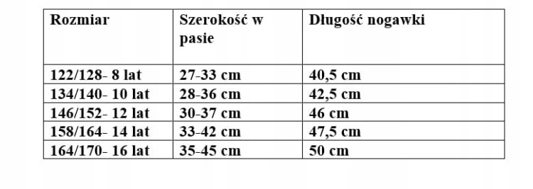 spodenki dziecięce dla chłopca letnie krótkie dziecięce 164/170 KL-835A1