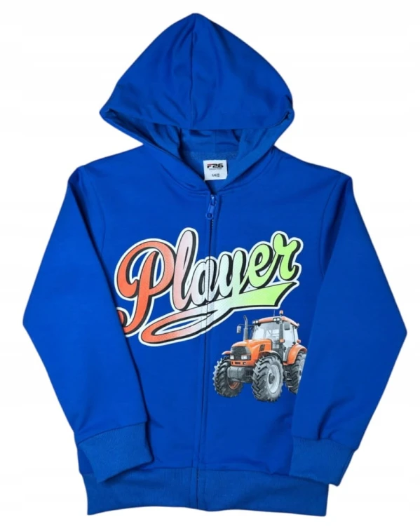 dres chłopięcy komplet dresowy 3 elementy 122/128- 7/8 lat Traktor TL-1163C