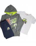 dres chłopięcy komplet dresowy 3 elementy 104/110- 4/5 lat Traktor TL-1163A