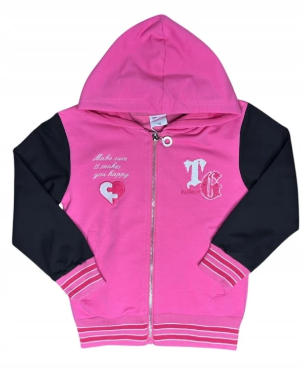 dres komplet dziewczęcy dziecięcy dresowy 3 elementy 146/152- TL-751A3