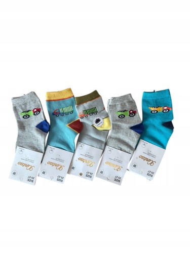 5 x skarpetki dziecięce dla chłopca chłopięce bawełniane 25-27 TQ-9190