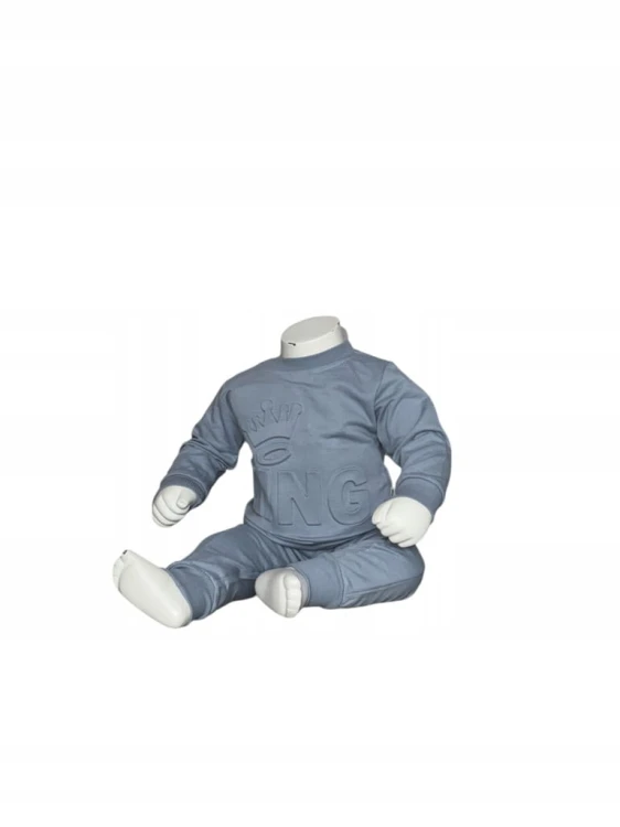 komplet dla niemowlaka bluza spodnie 3D bawełna, r. 86- 12/18 miesięcy