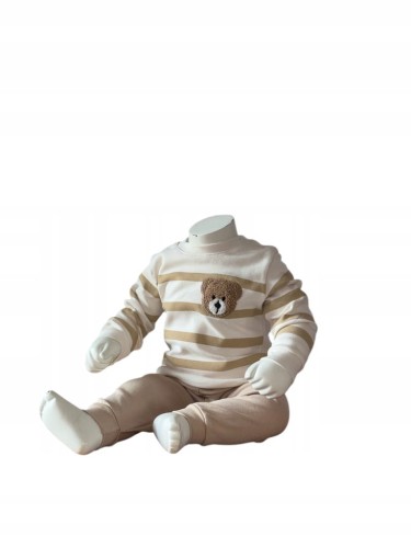komplet dla niemowlaka bluza spodnie bawełna, r. 68- 3/6 miesięcy