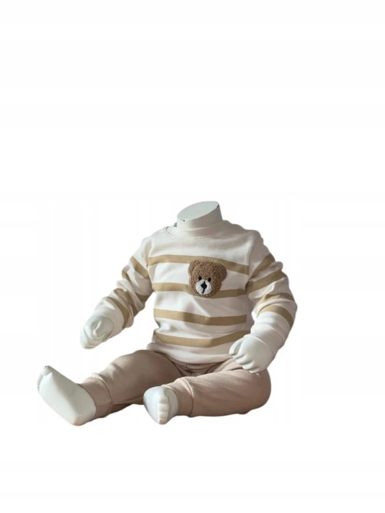 komplet dla niemowlaka bluza spodnie bawełna, r. 68- 3/6 miesięcy