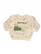 komplet niemowlęcy dla chłopca bluza spodnie, bawełna, r. 80, 12 miesięcy,
