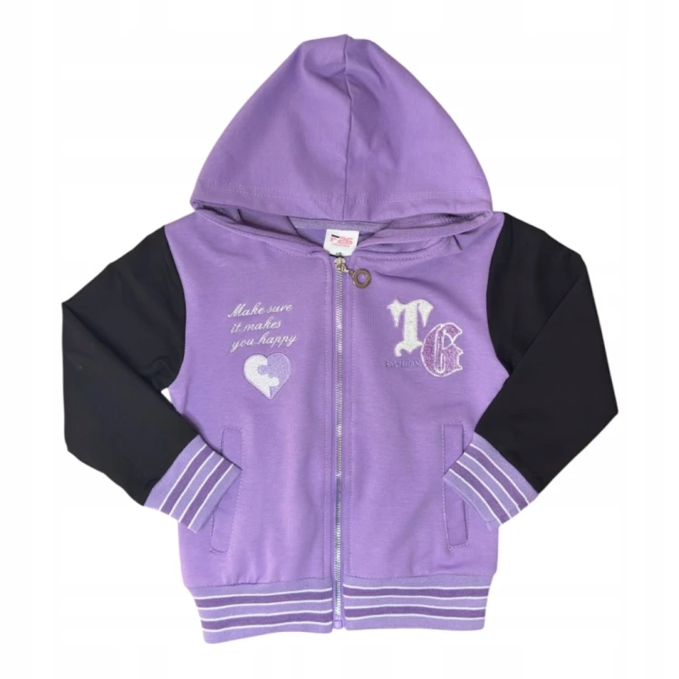 dres komplet dziewczęcy dziecięcy dresowy 3 elementy 110/116 - TL-751A1