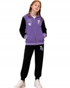 dres komplet dziewczęcy dziecięcy dresowy 3 elementy 98/104 - TL-751A1