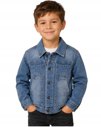 bluza kurtka chłopięca jeans dla chłopca dziecięca 146/152- 12 lat