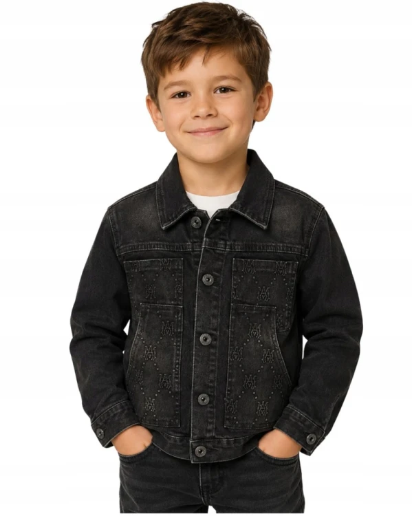 bluza kurtka chłopięca jeans dla chłopca dziecięca 98/104- 4 lata
