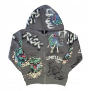 dres chłopięcy komplet dresowy dinozaury 98/104 - 3/4 lata FD-3010 szary