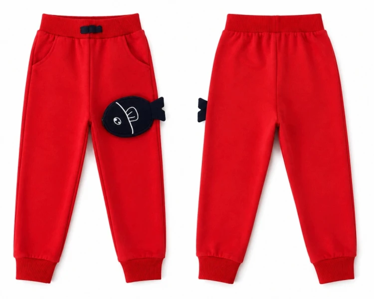 spodnie dresowe dziecięce dla chłopca chłopięce 86 - 1 rok Rybka