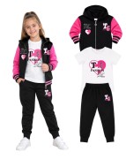 dres komplet dziewczęcy dziecięcy 3 części 110/116 -6 lat TL-751A2