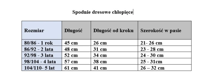 spodnie dresowe dziecięce dla chłopca chłopięce 98- 3 lata Rybka
