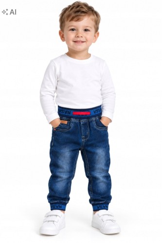 spodnie jeans dziecięce chłopięce 80/86- 1 rok KW- 1265A