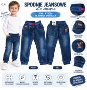 spodnie jeans dziecięce chłopięce 98/104- 4 lata KW- 1265A