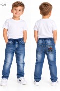 spodnie jeans dziecięce chłopięce 104/110 - 5 lat 21737A