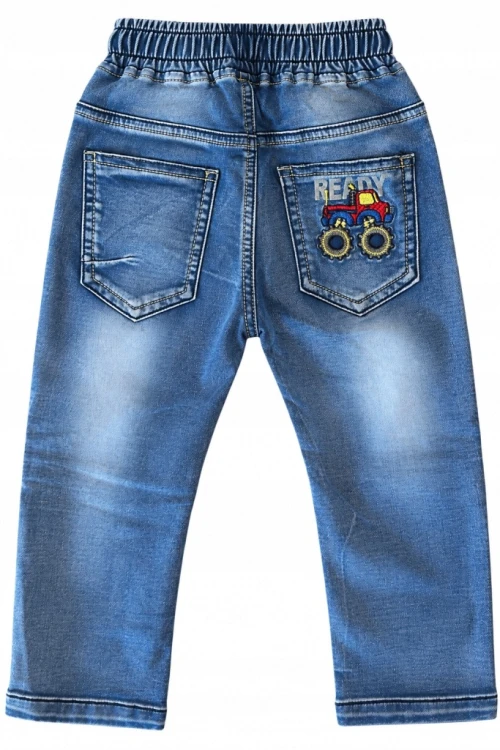 spodnie jeans dziecięce chłopięce 104/110 - 5 lat 21737A