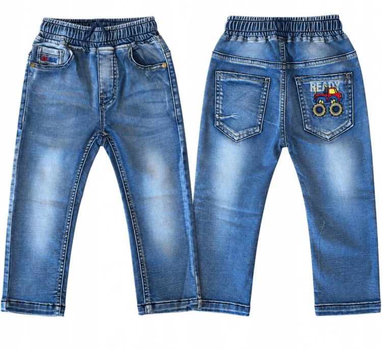 spodnie jeans dziecięce chłopięce 104/110 - 5 lat 21737A