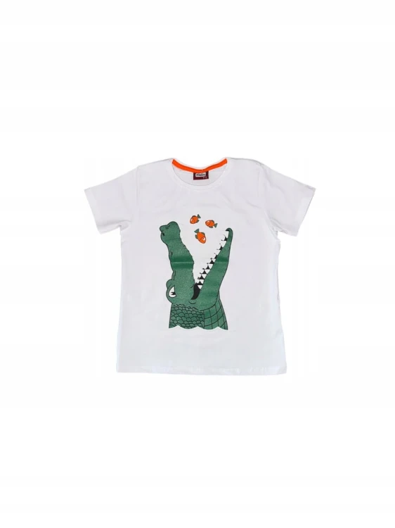 koszulka dla chłopca, t- shirt, krokodyl, rozmiar 122/128- 7/8 lat