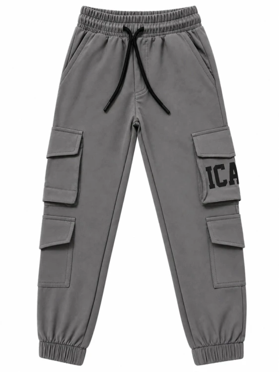 ocieplane spodnie joggery chłopięce dla chłopca 98/104- 4 lat-K-19K3