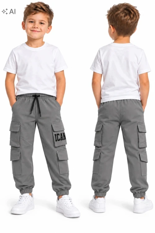 ocieplane spodnie joggery chłopięce dla chłopca 122/128- 8 lat-K-19K3