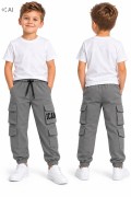 ocieplane spodnie joggery chłopięce dla chłopca 134/140- 10 lat-K-19K3