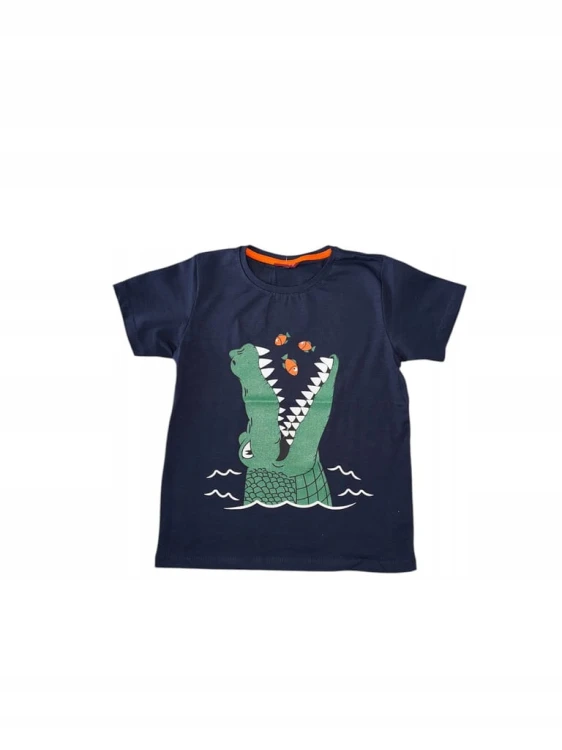 koszulka dla chłopca, t- shirt, krokodyl, rozmiar 116- 6/7 lat
