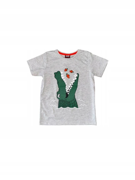 koszulka dla chłopca, t- shirt, krokodyl, rozmiar 122/128- 7/8 lat