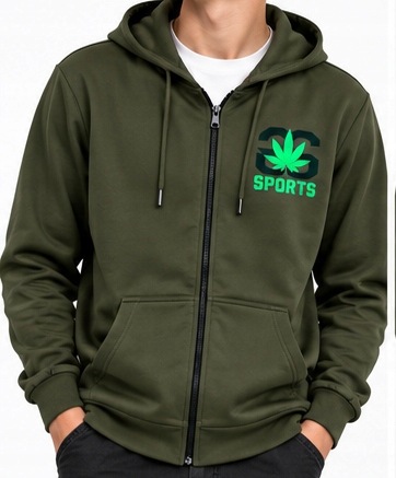 ocieplana bluza męska rozpinana młodzieżowa L/XL- Y184D khaki