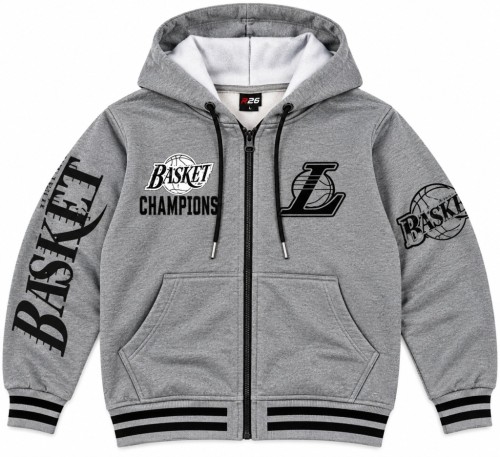 ocieplana bluza męska rozpinana młodzieżowa L/XL szara Y181D