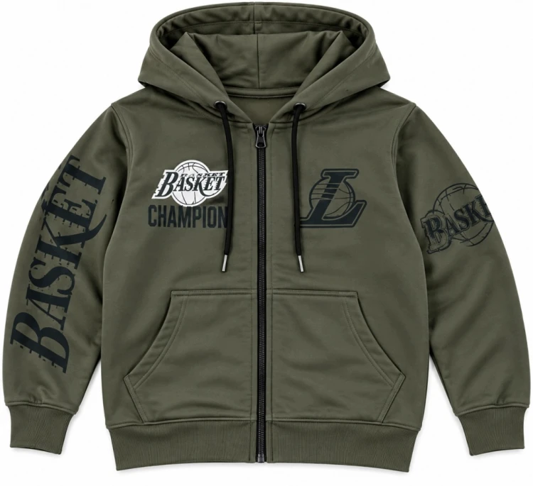 ocieplana bluza męska rozpinana młodzieżowa L/XL khaki Y181D