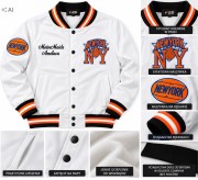 ocieplana bluza męska rozpinana bomberka 2XL/3XL biała Y187D