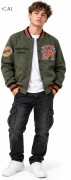 ocieplana bluza męska rozpinana bomberka 2XL/3XL khaki Y187D