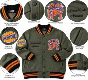 ocieplana bluza męska rozpinana bomberka L/XL khaki Y187D